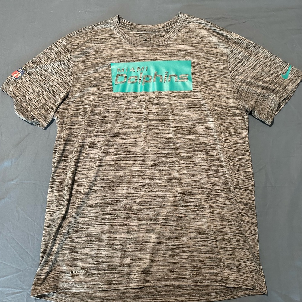 Nike Gray Miami Dolphins Short Sleeve Tee‎